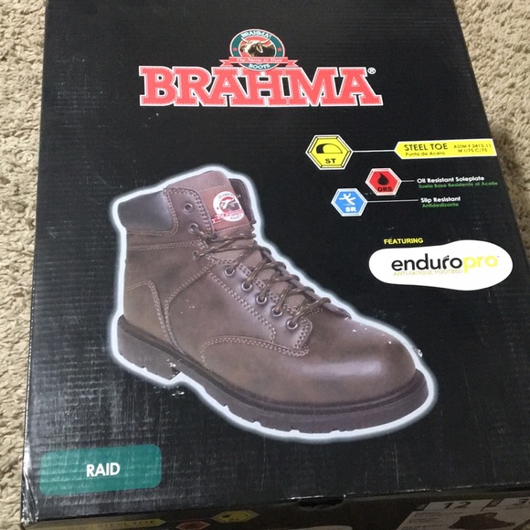 brahma steel toe waterproof boots
